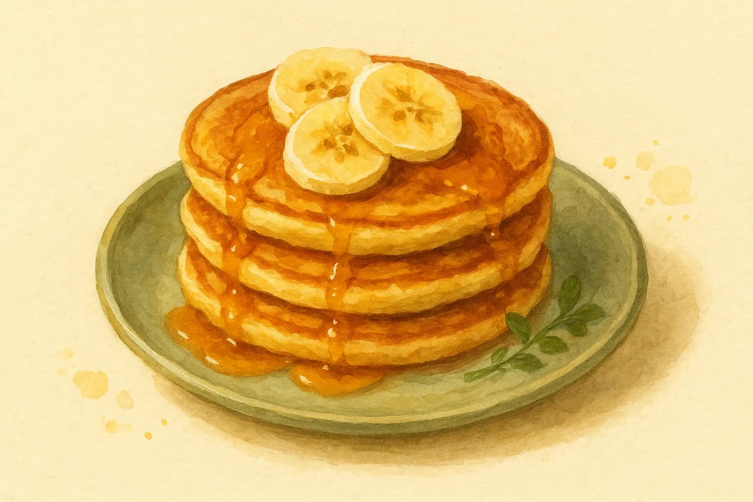 Banana Pancakes — illustration