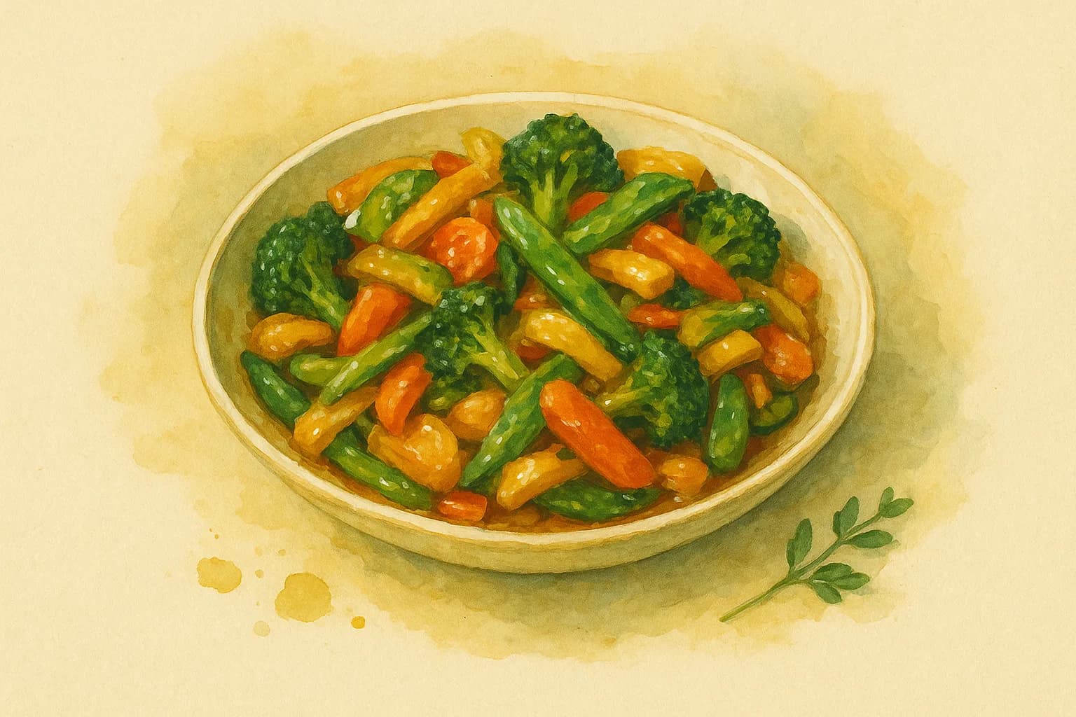 Cheap & Tasty Veggie Stir-fry — illustration