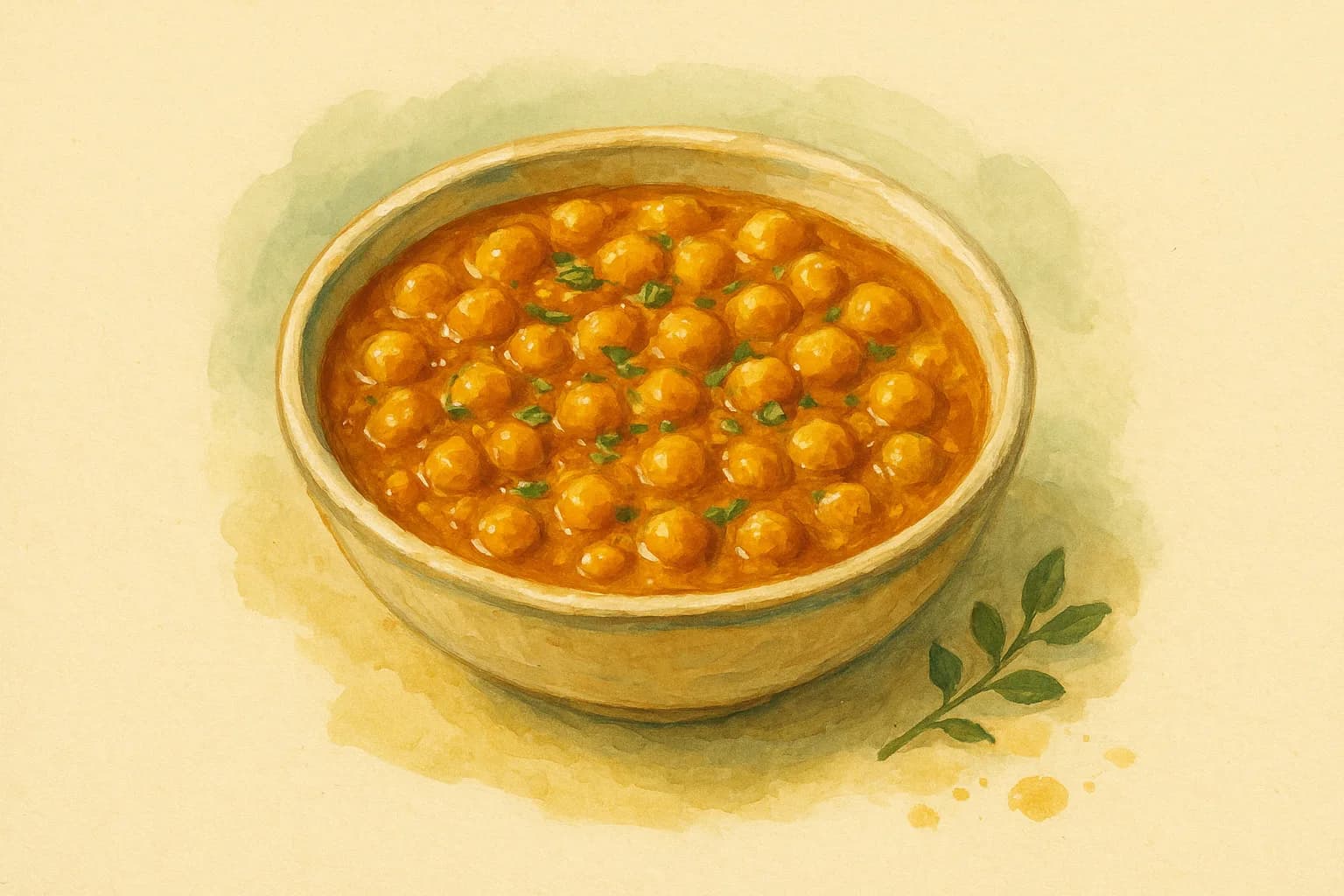 Chickpea Curry — illustration