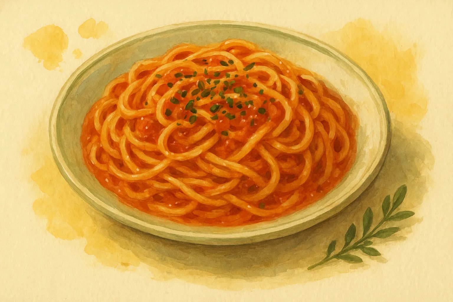 Creamy Tomato Pasta — illustration