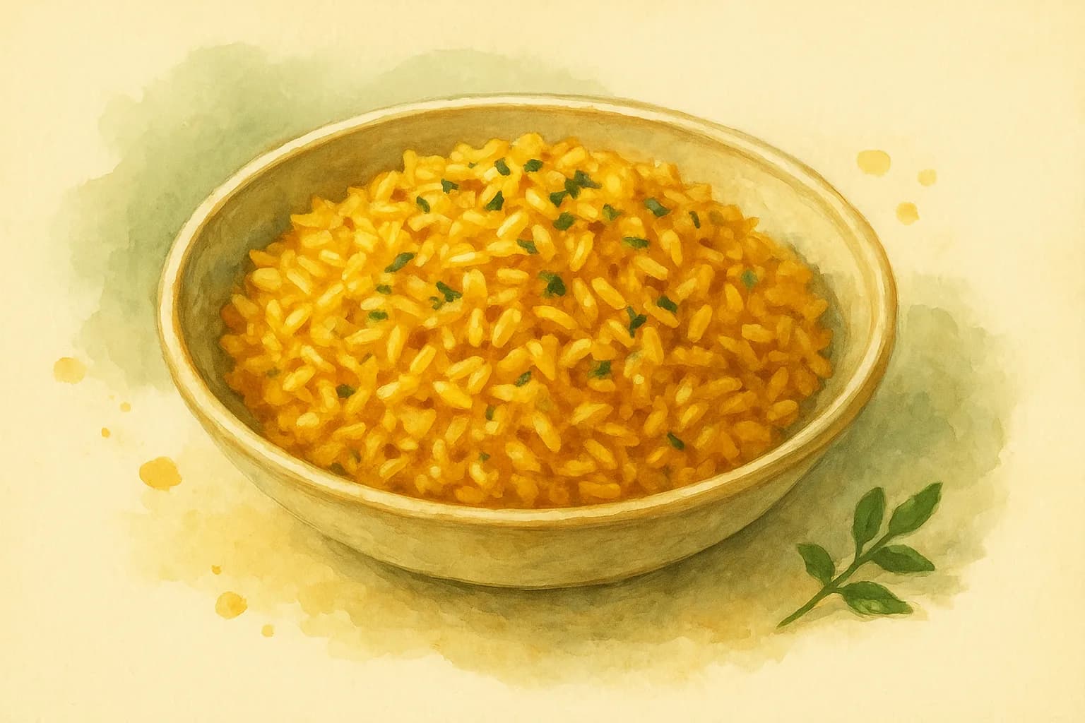 Golden Rice Pilaf — illustration