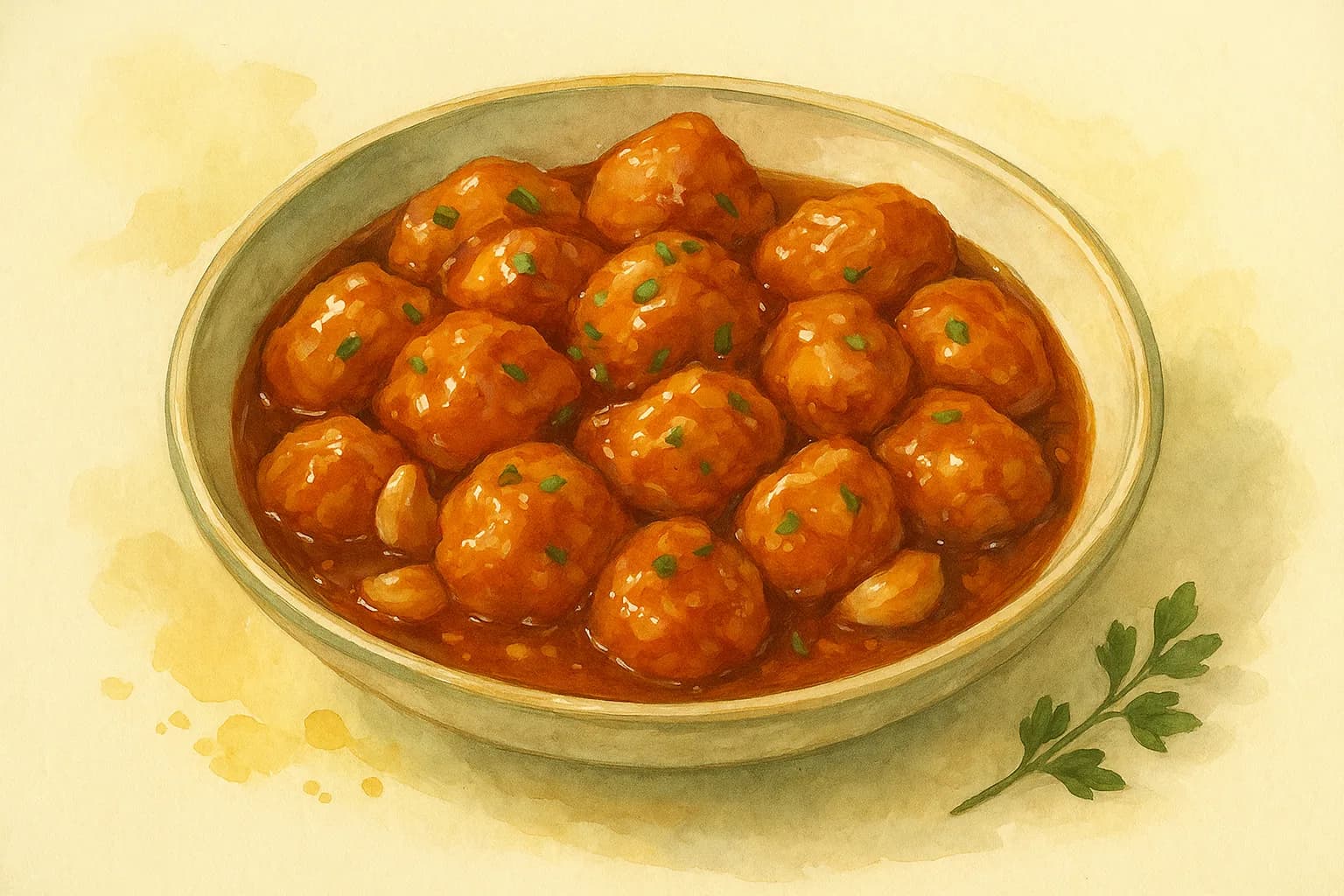 Honey Garlic Chicken — illustration