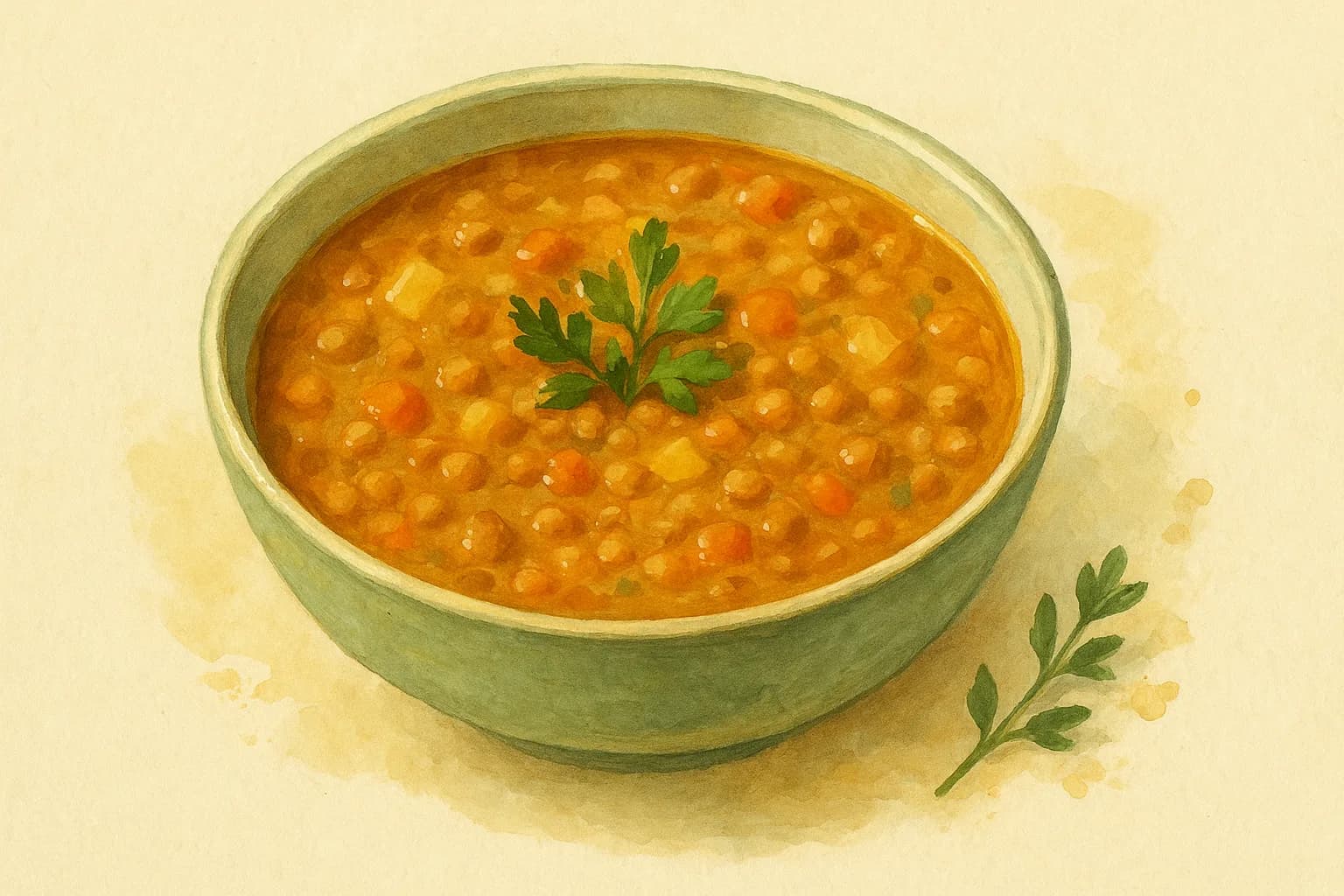 Simple Lentil Soup — illustration