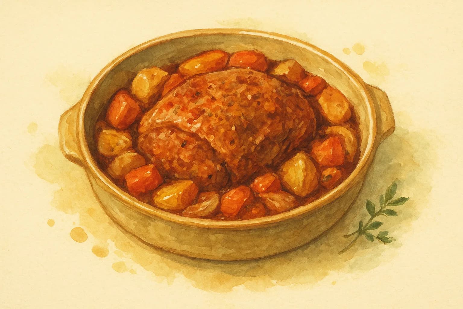 Slow Cooker Spiced Roast — illustration