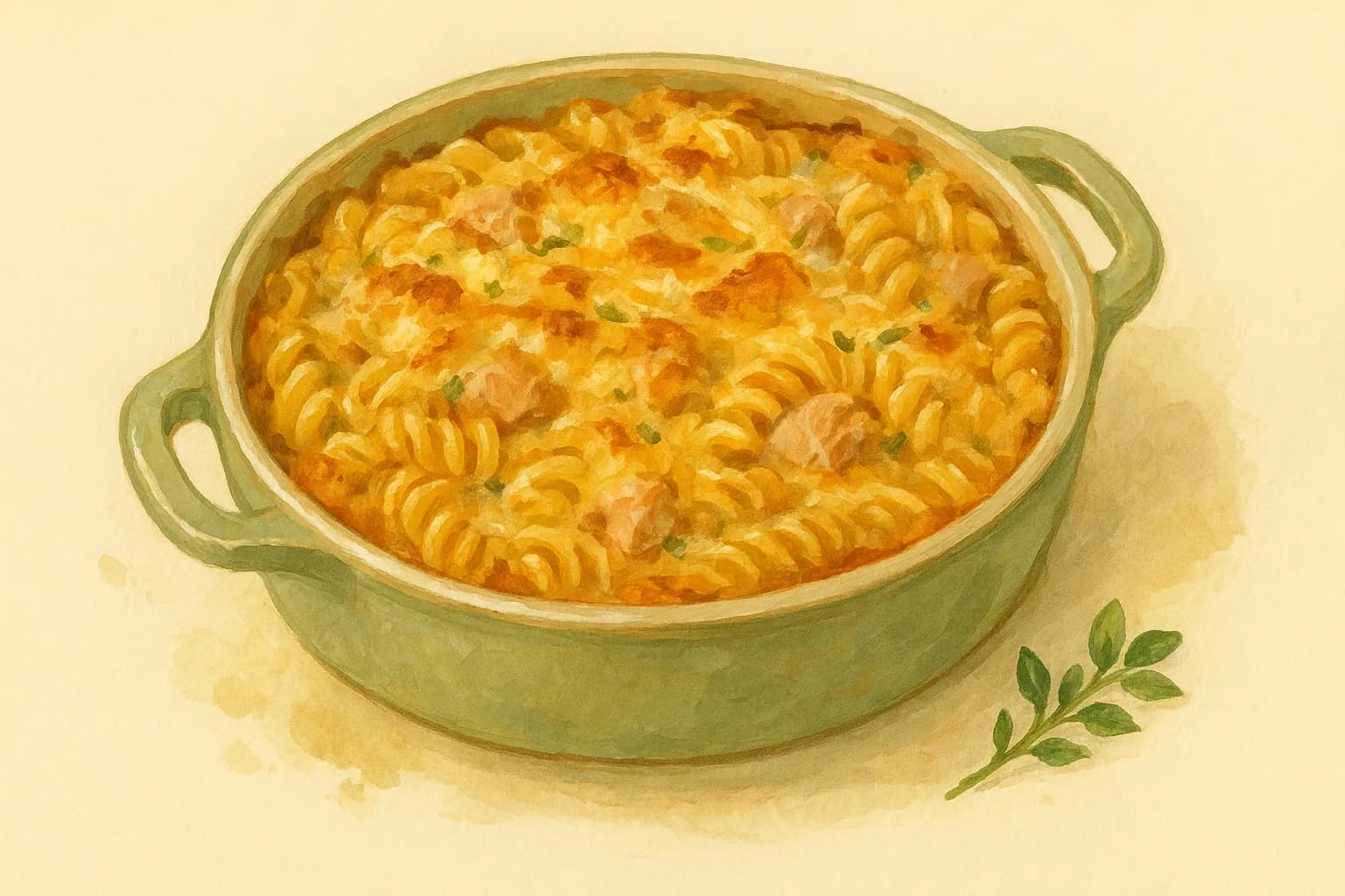 Tuna Pasta Bake — illustration