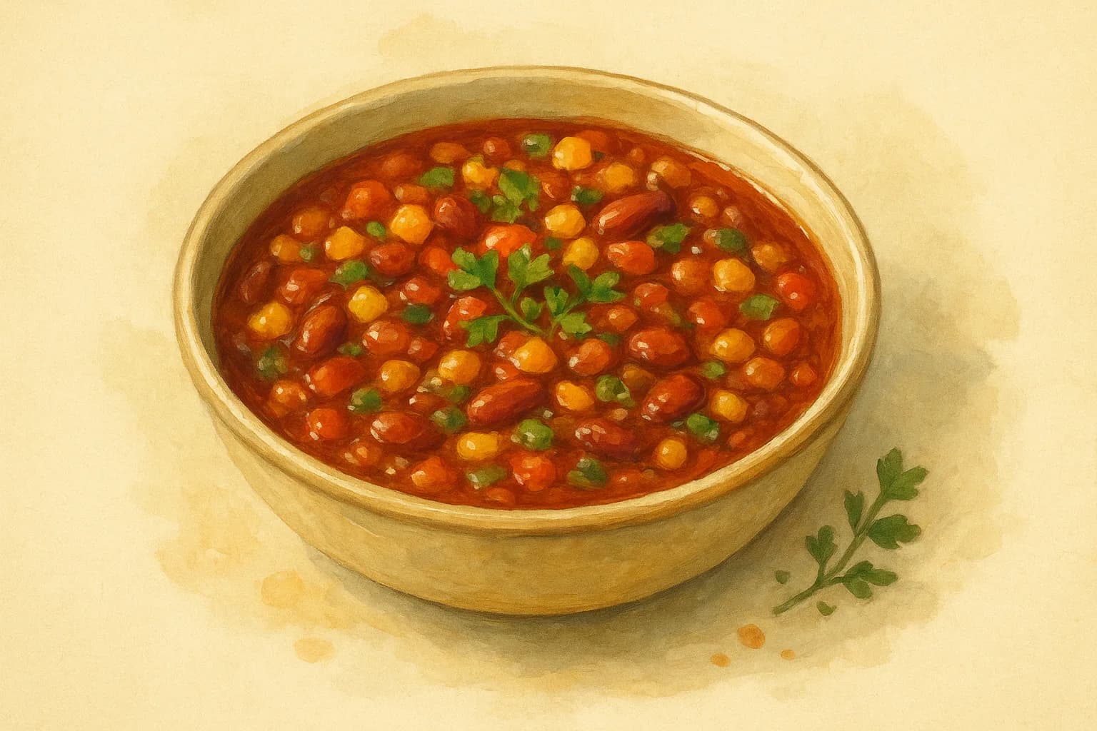 Vegetarian Chili — illustration