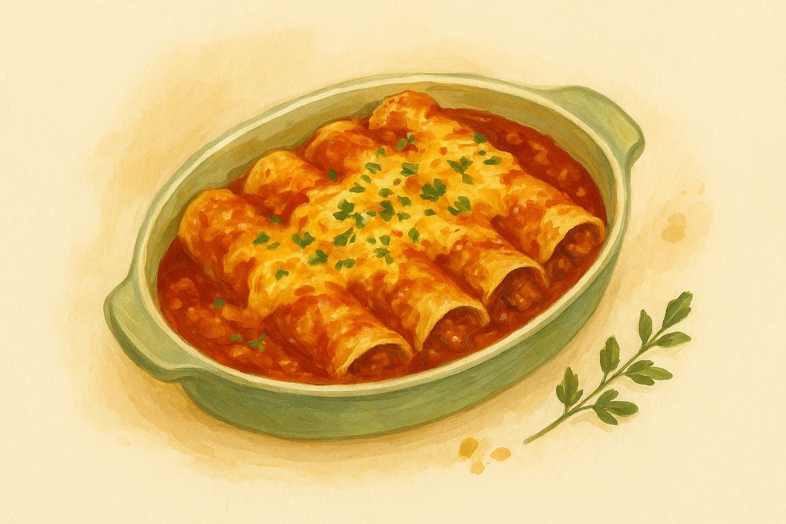 Beef Enchiladas — illustration