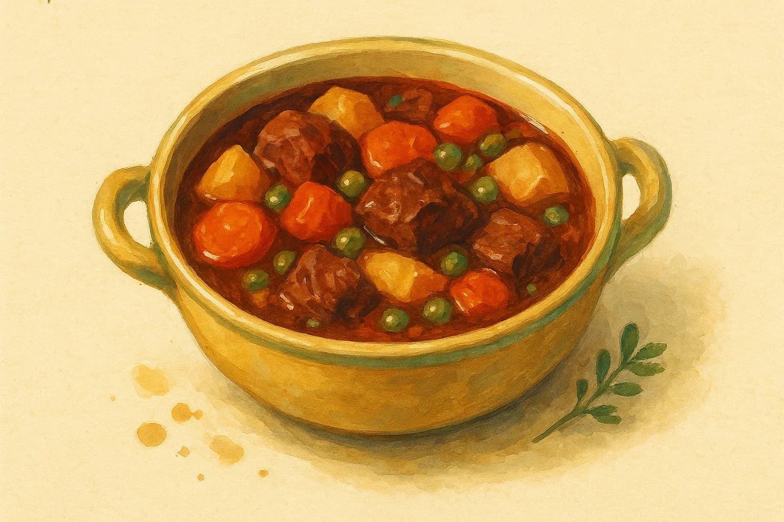 Beef & Vegetable Stew — illustration