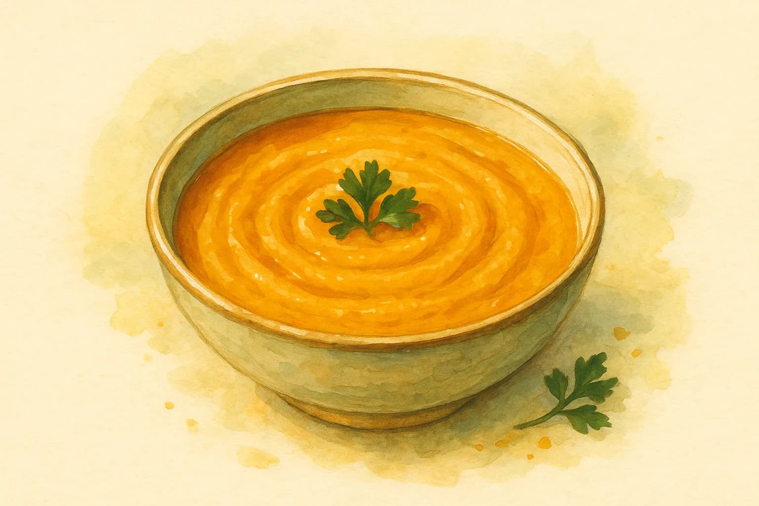 Butternut Squash & Carrot Soup — illustration
