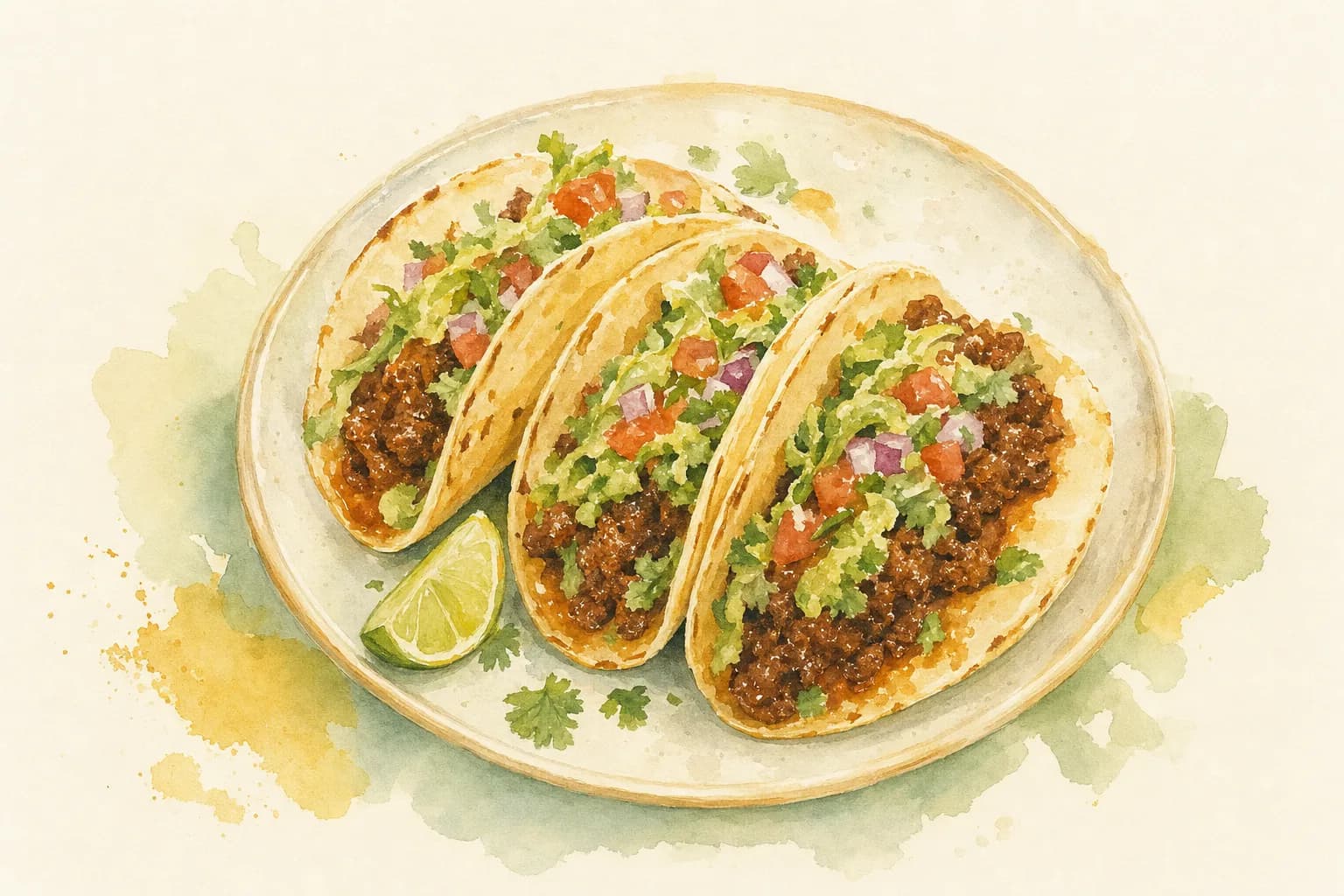 Chipotle Chilli Beef Tacos — illustration