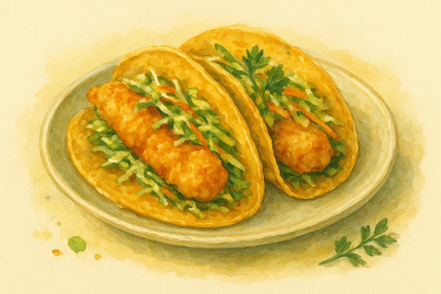 Fish Tacos — illustration