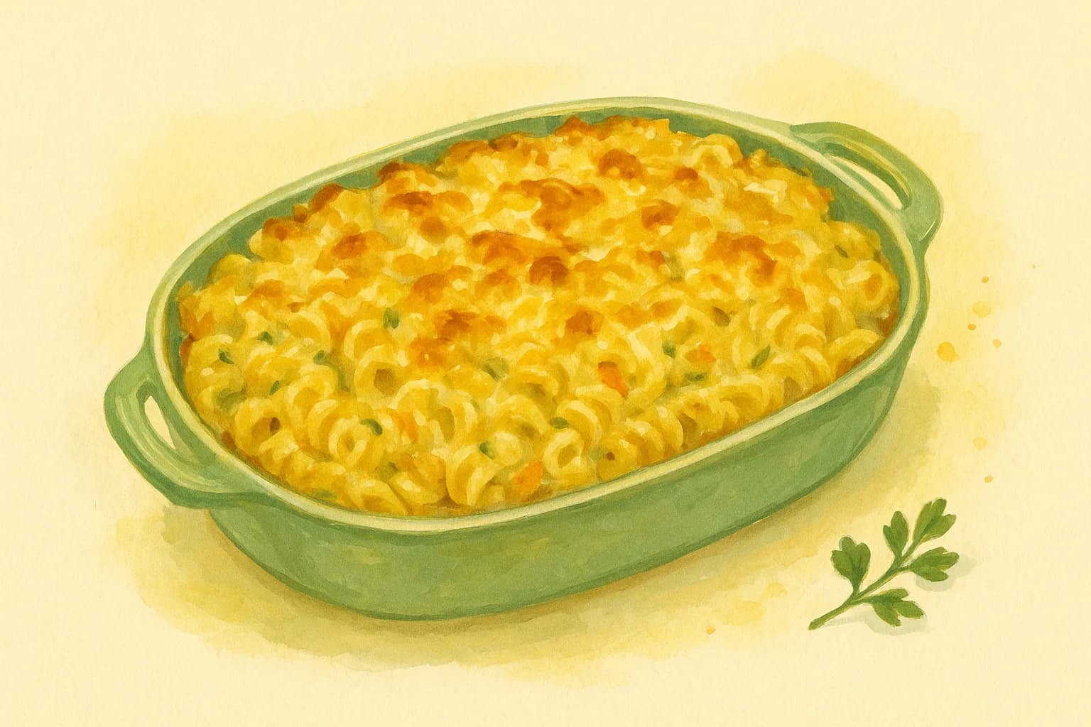 Hidden Veg Creamy Pasta Bake — illustration