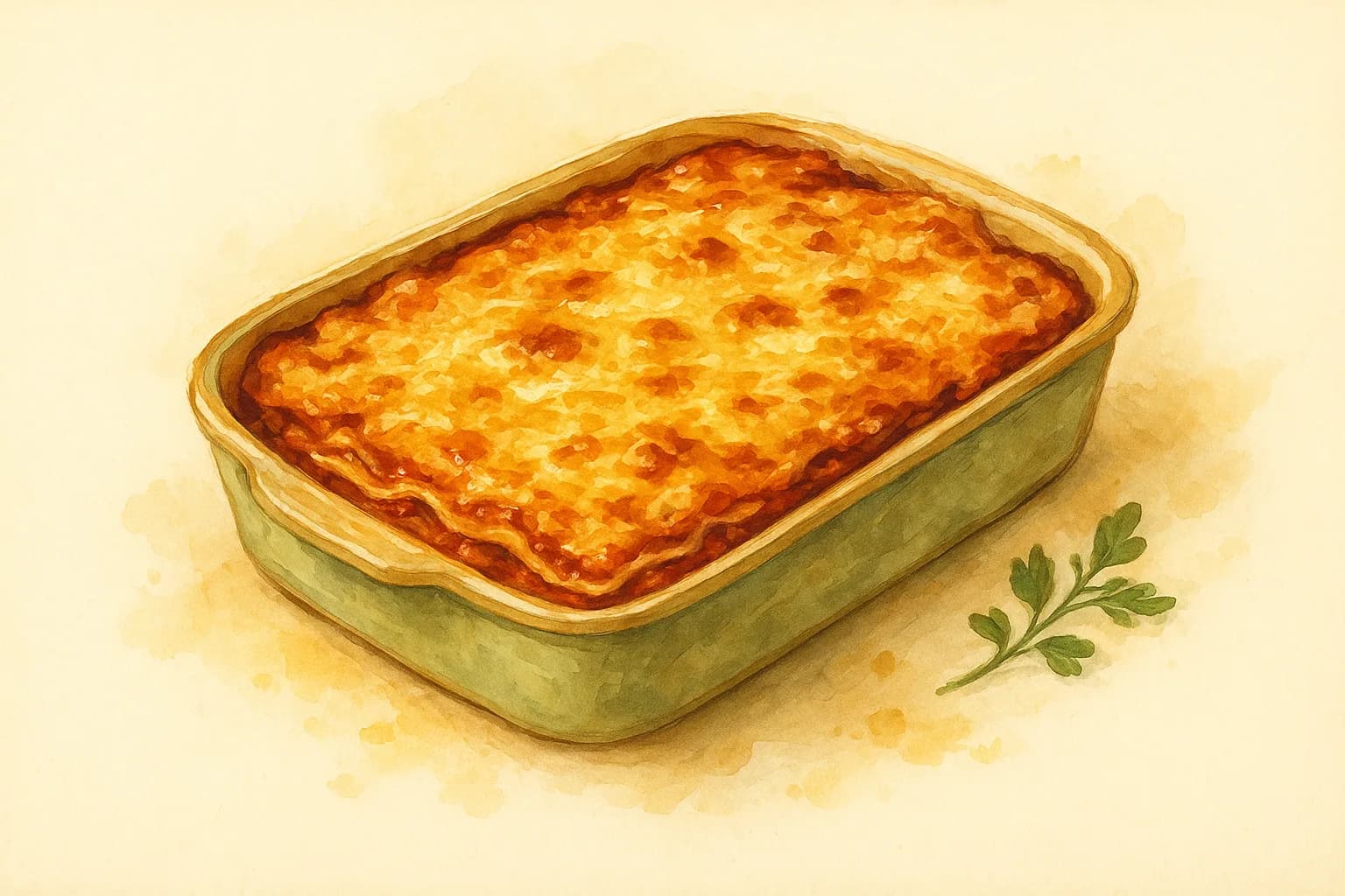 Homemade Lasagne — illustration