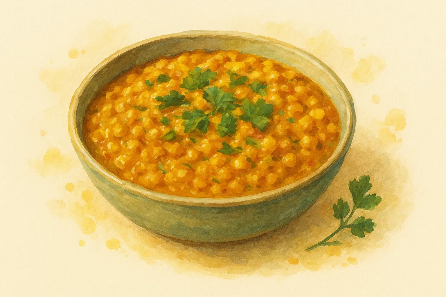 Lentil Dhal — illustration