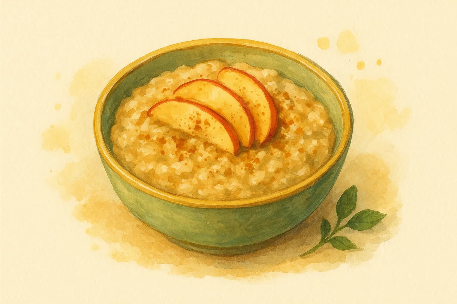 Spiced Apple Porridge — illustration