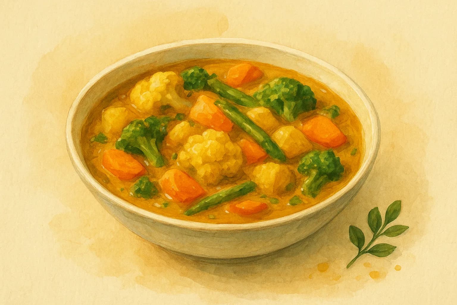 Veggie Curry — illustration