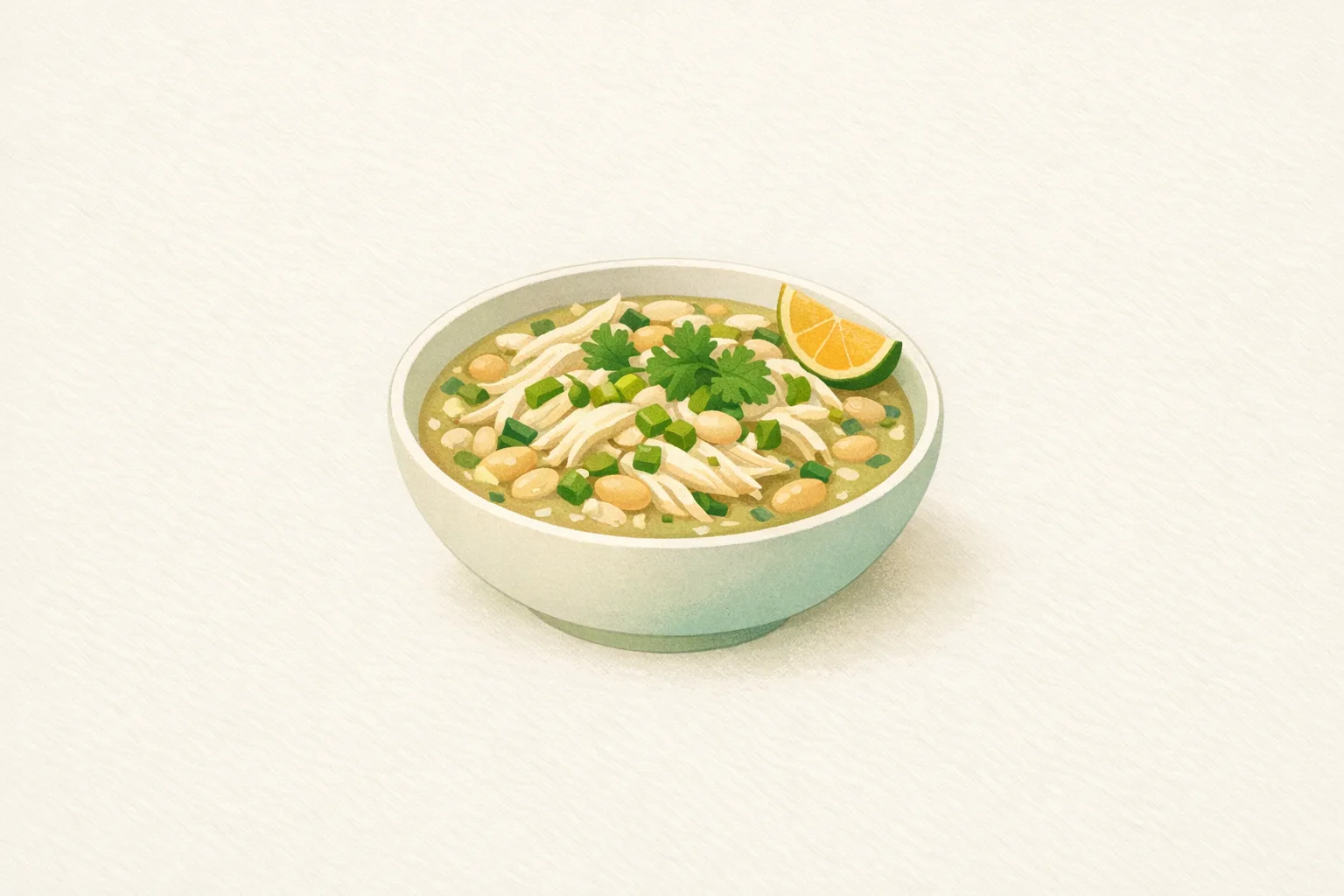 Slow Cooker White Chilli Chicken — illustration
